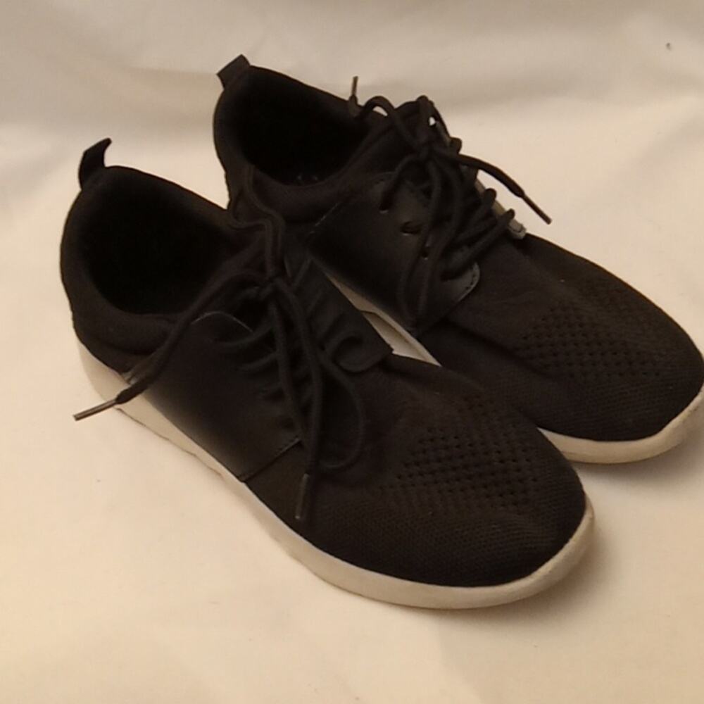 Mia Ares Lace Up Athletic Training Casual Sneaker Shoes Black Women's Size 7 M